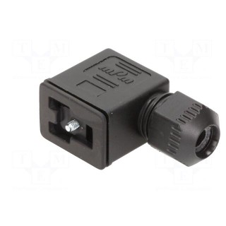 Connector: valve connector | plug | form B | 11mm | female | PIN: 3 | mPm
