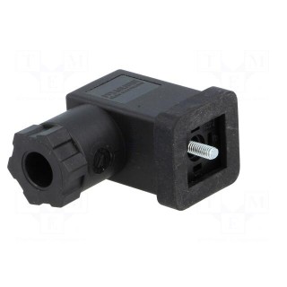 Connector: valve connector | plug | form C | 8mm | female | PIN: 3 | 4÷6mm