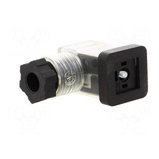 Connector: valve connector | plug | form C | 8mm | female | PIN: 3 | 4÷6mm