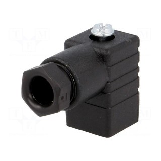 Connector: valve connector | plug | form C | 8mm | female | PIN: 3 | 6A