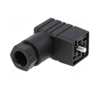 Connector: valve connector | plug | form C | 8mm | female | PIN: 4 | 6A