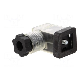 Connector: valve connector | plug | form C | 9.4mm | female | PIN: 3