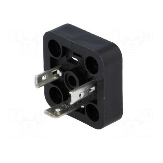 Connector: valve connector | socket | form A | 18mm | male | PIN: 3 | 16A