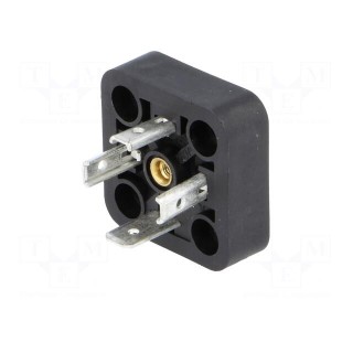 Connector: valve connector | socket | form A | 18mm | male | PIN: 4 | 16A