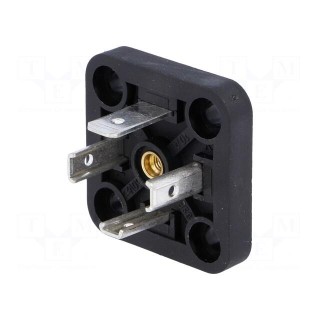 Connector: valve connector | socket | form A | 18mm | male | PIN: 4 | 16A