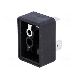 Connector: valve connector | socket | form B | 11mm | male | PIN: 3 | 250V