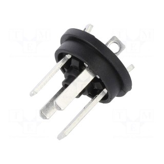 Connector: valve connector | socket | form C | 8mm | male | PIN: 4 | 6A