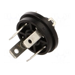 Connector: valve connector | socket | form C | 9.4mm | male | PIN: 4