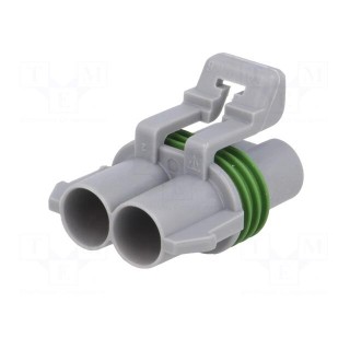 Connector: automotive | Ducon 6.3 | plug | female | PIN: 2 | for cable