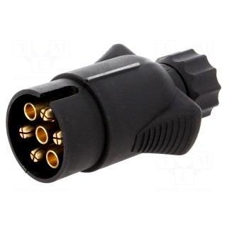 Connector: automotive | plug | PIN: 7 | Conform to: PN-ISO 1724 | 12VDC