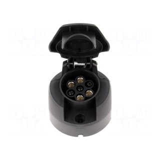 Connector: automotive | socket | for panel mounting | PIN: 7 | 12VDC