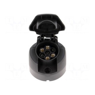 Connector: automotive | socket | PIN: 7 | nickel plated | 12VDC | brass