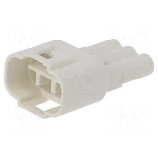 Connector: wire-wire | 570,E-Seal | plug | male | PIN: 3 | IP67 | white