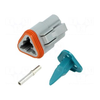 Connector: wire-wire | AT | plug | female | Size: 16 | 20AWG÷16AWG | PIN: 3