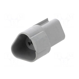 Connector: wire-wire | AT | plug | male | PIN: 3 | IP67 | Locking: latch