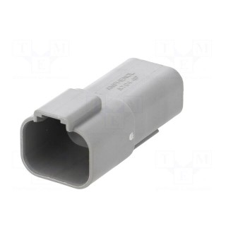 Connector: wire-wire | AT | plug | male | PIN: 4 | IP67 | Locking: latch
