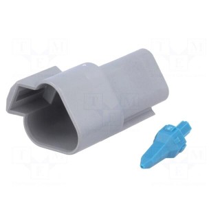 Connector: wire-wire | AT | plug | male | Size: 16 | 20AWG÷16AWG | PIN: 3