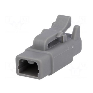 Connector: wire-wire | ATM | plug | female | PIN: 2 | IP67 | Locking: latch