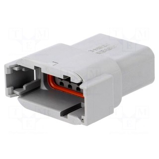 Connector: wire-wire | ATM | plug | male | PIN: 12 | IP67 | Locking: latch