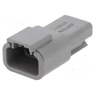 Connector: wire-wire | ATM | plug | male | PIN: 3 | IP67 | Locking: latch