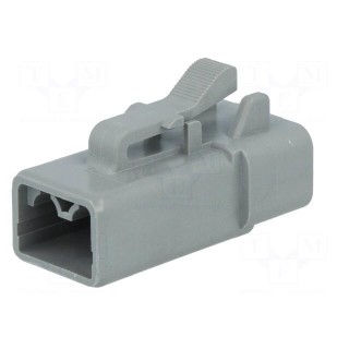 Connector: wire-wire | ATP | female | plug | for cable | PIN: 2 | crimped