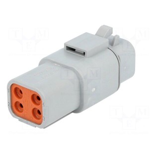 Connector: wire-wire | ATP | plug | male + female | Size: 12 | PIN: 4