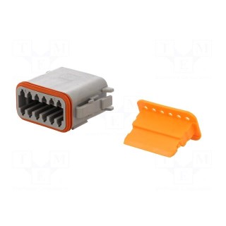 Connector: wire-wire | DT | female | plug | for cable | PIN: 12 | crimped