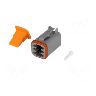 Connector: wire-wire | DT | female | plug | for cable | PIN: 6 | crimped