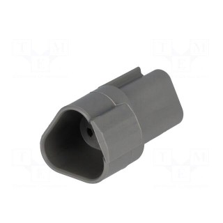 Connector: wire-wire | DT | plug | male | PIN: 3 | IP68 | Locking: latch