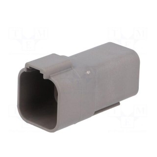 Connector: wire-wire | DT | plug | male | PIN: 6 | IP68 | Locking: latch