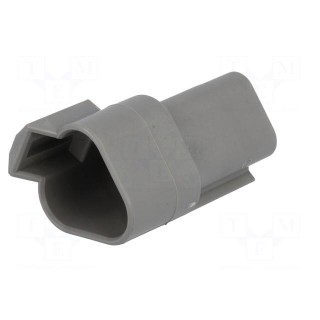 Connector: wire-wire | DT | male | plug | for cable | PIN: 3 | crimped