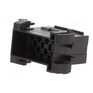 Connector: wire-wire | JPT | male | plug | for cable | PIN: 10 | black