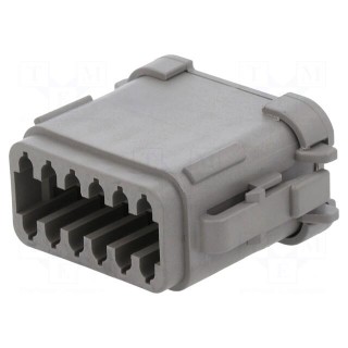 Connector: wire-wire | PX0 | female | plug | for cable | PIN: 12 | grey