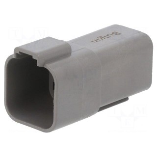 Connector: wire-wire | PX0 | male | plug | for cable | PIN: 6 | grey | IP68