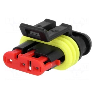 Connector: wire-wire | Superseal 1.5 | plug | female | PIN: 3 | IP67