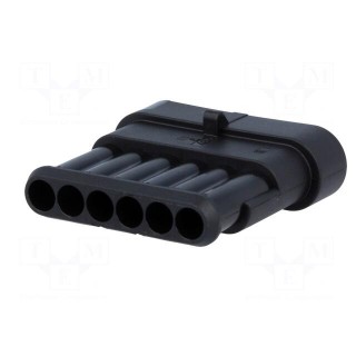 Connector: wire-wire | Superseal 1.5 | male | plug | PIN: 6 | -40÷125°C