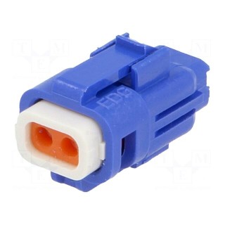 Connector: wire-wire/PCB | 565,E-Seal | plug | female | IP67 | blue