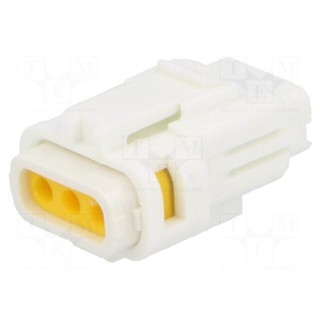 Connector: wire-wire/PCB | 565,E-Seal | plug | female | IP67 | white