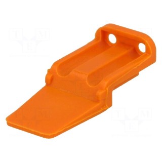 Accessories: secondary lock | DTM | female | PIN: 2 | orange | DTM06-2S
