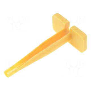 Tool: for  removal | yellow | 12AWG | Application: contacts