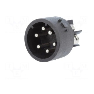 Connector: circular | male | PIN: 6 | nickel plated | 3A | 250V | 1mm2
