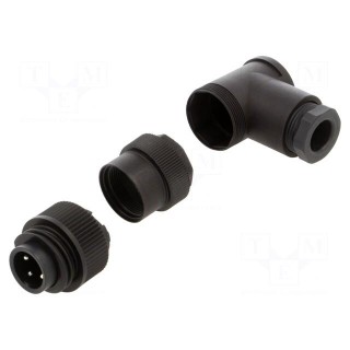 Plug | Connector: circular | 693,RD24 | male | PIN: 4 | silver plated