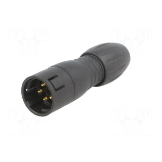 Plug | Connector: circular | 720 | male | PIN: 5 | gold-plated | 5A | IP67