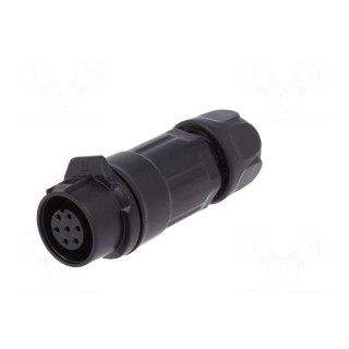 Connector: circular | plug | size 12 | 02 | female | PIN: 7 | for latch