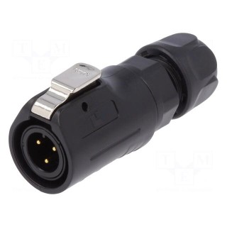 Plug | Connector: circular | size 12 | 02 | male | PIN: 3 | with latch