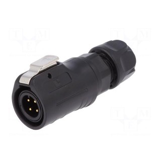 Plug | Connector: circular | size 12 | 02 | male | PIN: 4 | with latch