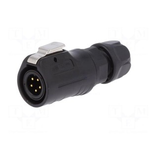 Plug | Connector: circular | size 12 | 02 | male | PIN: 5 | with latch
