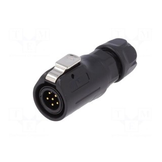 Plug | Connector: circular | size 12 | 02 | male | PIN: 6 | with latch