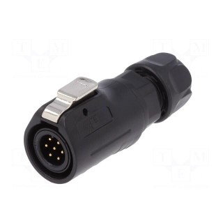Plug | Connector: circular | size 12 | 02 | male | PIN: 7 | with latch