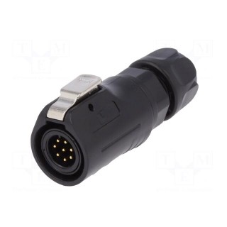 Connector: circular | plug | size 12 | 02 | male | PIN: 8 | with latch